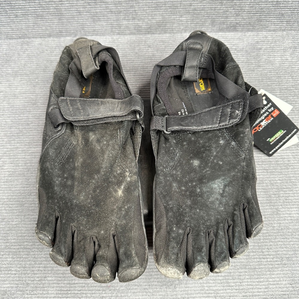 Vibram FiveFingers KSO Trek M248 Black Kangaroo Leather Barefoot Shoes Mens 42